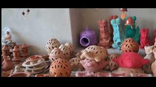 spicy pot ,lid and money bank making by potter,jodhpur,village