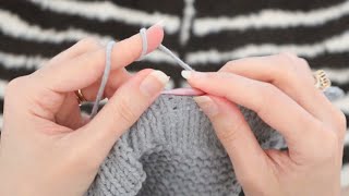 Knitting ASMR Ep. 2 - Metal Needles Clacking, No Talking, Fast Knitting