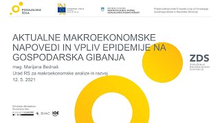 Aktualne makroekonomske napovedi in vpliv epidemije na gospodarska gibanja