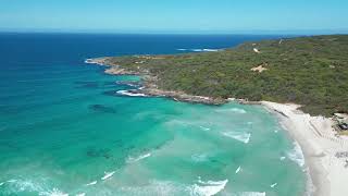 Denmark Western Australia drone footage of two beautiful beaches Ocean Beach & Greens Pool