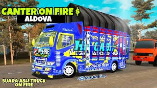 MOD BUSSID TERBARU $ TRUCK CANTER ON FIRE DETAIL