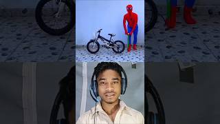 Spider-Man and joker funny bicycle