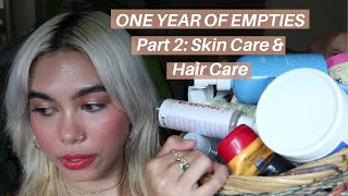 One Year of Empties! Part 2: Skin Care & Hair Care