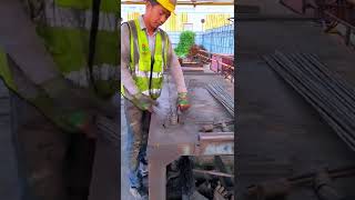 Bay window position steel bar bending process  Good tools and machinery make work easy