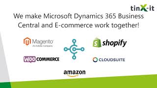 Demo Tinx Connector: E-commerce for Business Central: Magento, WooCommerce, Shopify, Cloudsuite