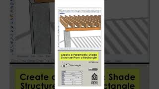 Parametric Shade Structure (Rhino Grasshopper) #shorts