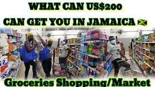 COST OF LIVING IN JAMAICA: WHAT CAN US$200 GET YOU IN JAMAICA|GROCERIES SHOPPING|MARKET|FOOD