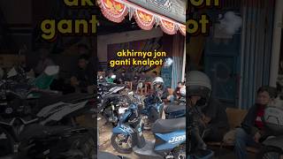 lama ga nongol akhirnya jon ganti kanlpot  #jonsikaye #knalpot #beatmodifikasi #beatdeluxe