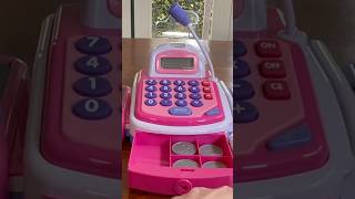 Cute pink cash register toys unboxing #shortsvideo #shorts #satisfying #asmr