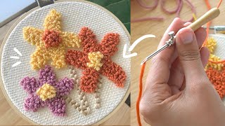 Create beautiful texture and dimensions using the small LAVOR PUNCH NEEDLE