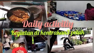 #dailyactivity KEGIATAN DI Kontrakan 3PETAK || JEMUR BAJU || CUCI SEPEDA MOTOR || MASAK SEHARI HARI