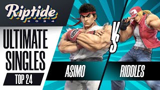 Asimo (Ryu) vs Riddles (Terry) - Riptide 2024 - Ultimate Singles - Top 24