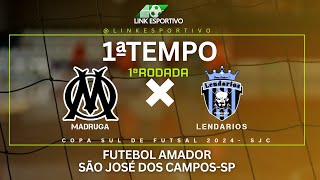 Madruga X Lendarios - Copa Sul de Futsal 2024 - Futebol Amador Ao Vivo - Sao Jose dos Campos