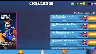 Collecting ZAP GIRL'S TRAINING REWARDS (Frag)