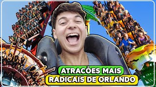 🎢Um Dia no Parque Mais Radical de Orlando🤩Passei Mal em Uma Atração🤢Dá MUITO Medo🙀 [PARTE 2]