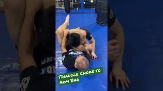 BJJ Triangle Choke to Arm Bar Set Up