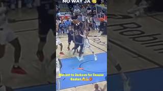 Morant to Jackson for Insane Basket.🫣💪🏀#morant #jackson #sports #nba #basketball #wow #love