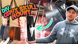 Rustic & Reclaimed: A DIY Oryx Skull Mount using the Art of Shou Sugi Ban