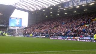 Everton atmosphere at kickoff v arsenal