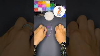 قفل اسوارة الخيط/طريقة ربط خيط الخرز/صنع اكسسوارات #bracelet #اسوارة #diy