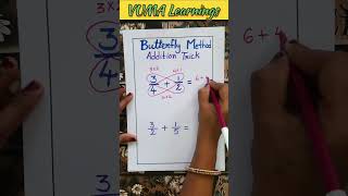 Butterfly Method Addition Trick | #mathematics #youtubeshorts #addition #ytshorts