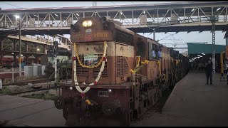 Last end to end diesel run of 12786 Mysuru Kacheguda Superfast Express | Dual WDM3D chugging #wdm3d