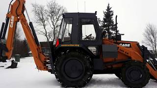 Case 580G Backhoe Loader Repainting