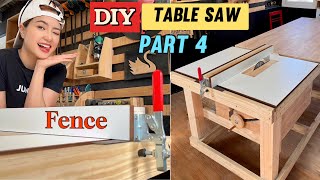 I Make A Table Saw Fence For My Homemade Table Saw | DIY Table Saw ( Part 4 )