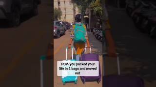 POV- you packed your life in 2 bags and moved out #medical #home #hostellife