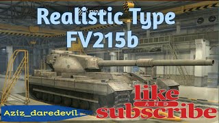 WORLD OF TANKS BLITZ. REALISTIC TYPE. FV215b.