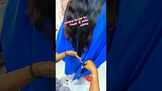 How to hold the hair by finger, 🤞 while doing hair cutting 💯🔥