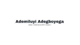 Adegboyega Ademiluyi Live Stream