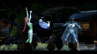 ENTANGLING POISON IVY SUPERMOVE ON SUPER POWERED AROMIRED SUPERMAN | INJUSTICE 2 ARENA