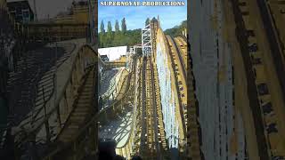 A nice wooden rollercoaster in France