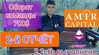 Отчёт #2 Amir Capital 2.19 Ethereum | Оборот Команды 700$🔥