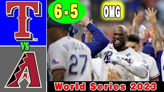 Rangers Vs. D-backs [EXTRATIME] World Series 2023 [home run] Game 1 (10/27/22) | MLB Highlights 2023