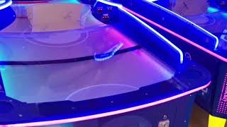 Large Curved Air Hockey with LED Lights 4 Players