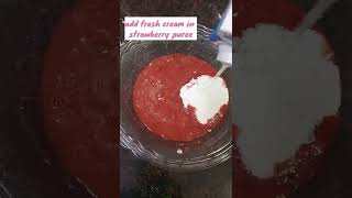 Strawberry cream | Seasons special #shorts #youtubeshorts #strawberrycream