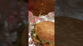 Five Guys Cheese Burger.