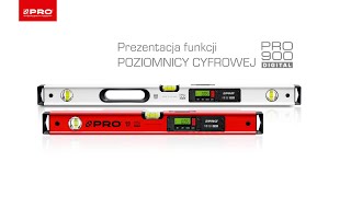 Poziomnica elektroniczna PRO900 DIGITAL - prezentacja funkcji