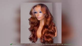 ✔️13x4 Reddish Brown Body Wave Lace Frontal Human Hair Wig HD Lace Frontal Wig Human Hair Wi