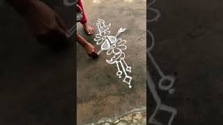 Cute  beginners rangoli