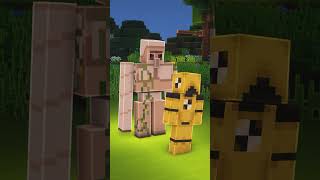 Steve Helps Iron Golem Get REVENGE in Minecraft #shorts