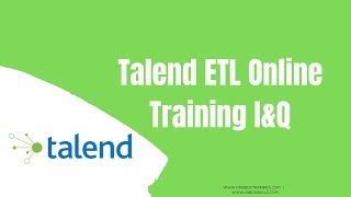 Talend ETL Online Training | Talend Online Training I&Q 4 | Mindbox Trainings & Unbox Skills