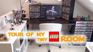 Tour of my tiny Lego room with some starwars display!