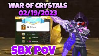 WAR OF CRYSTALS 02/19/2023 (SBX POV) #ragnarokmobileeternallove #rom #assassin