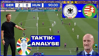 Arbeitssieg im 2. Gruppenspiel: Deutschland - Ungarn (2:0) | Taktik-Analyse