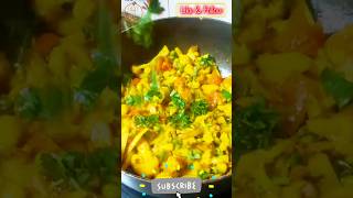 alloo gobhi bhujiya | #eatnsip #shorts #viral #trending #viralvideo