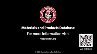 FSRI's Materials and Products Database Promotional Video