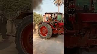 Double Belarus Tractor Stunt || Belarus Tractor Stunt With Loaded Trolley #shorts #Shorts